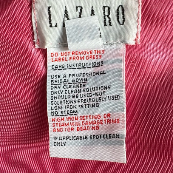 Lazaro plated skirt size 4 beautiful peach fuzz silk skirt - Picture 8 of 13